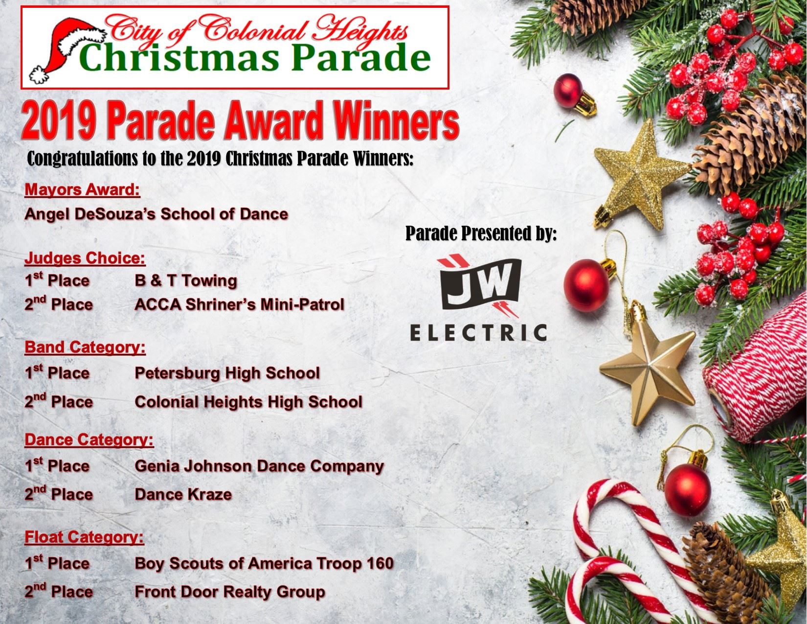 2019 Parade award winners announcement