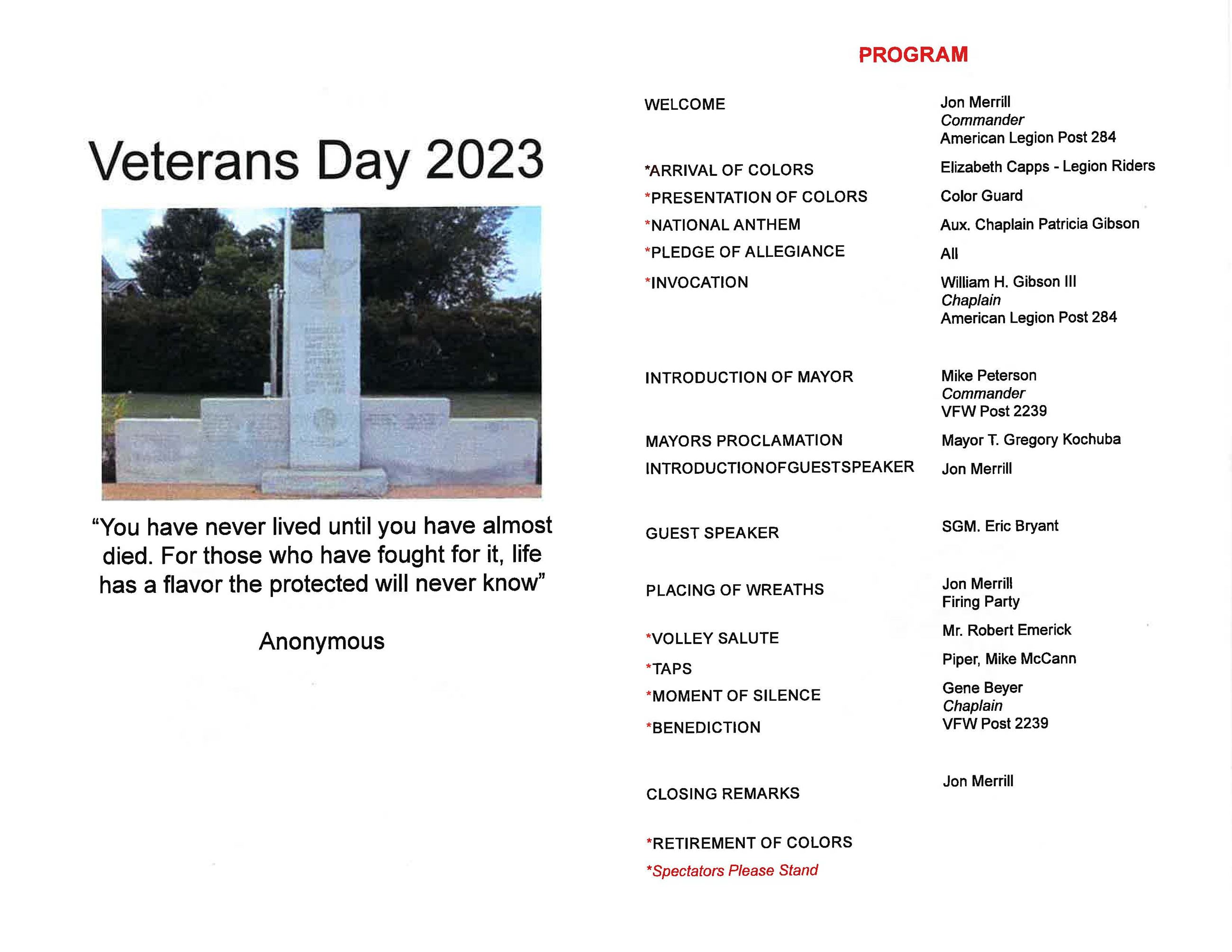 Veterans Day Ceremony - 2023_Page_1