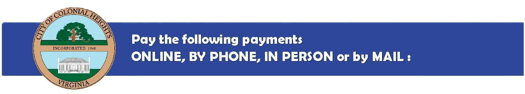 Make a payment online