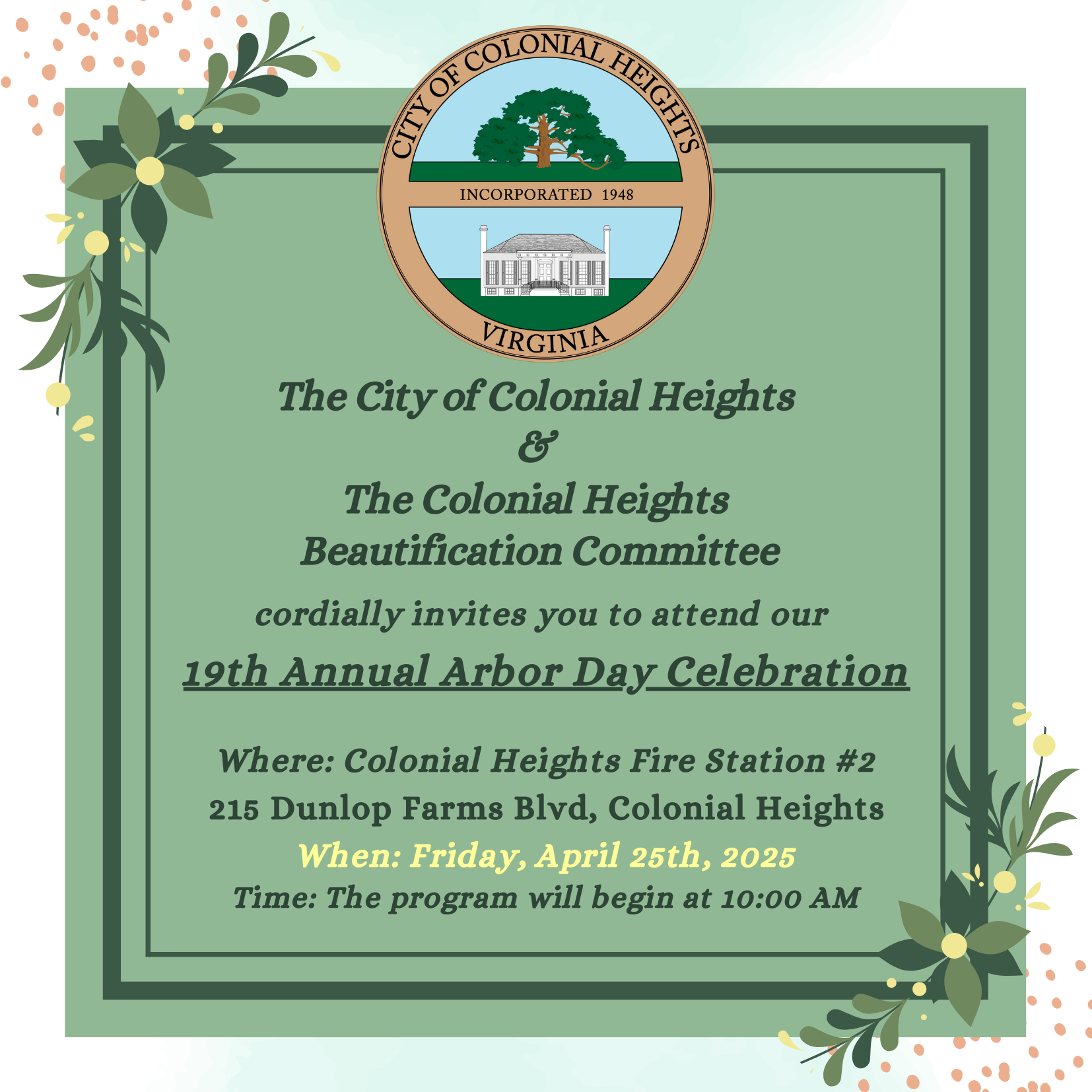 Arbor Day Celebration Invitation